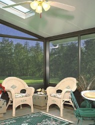 Enclosed Patio with Furniture